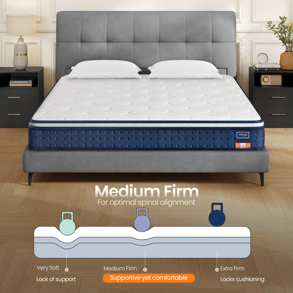 Hybrid Spring and Foam King Bed Mattress