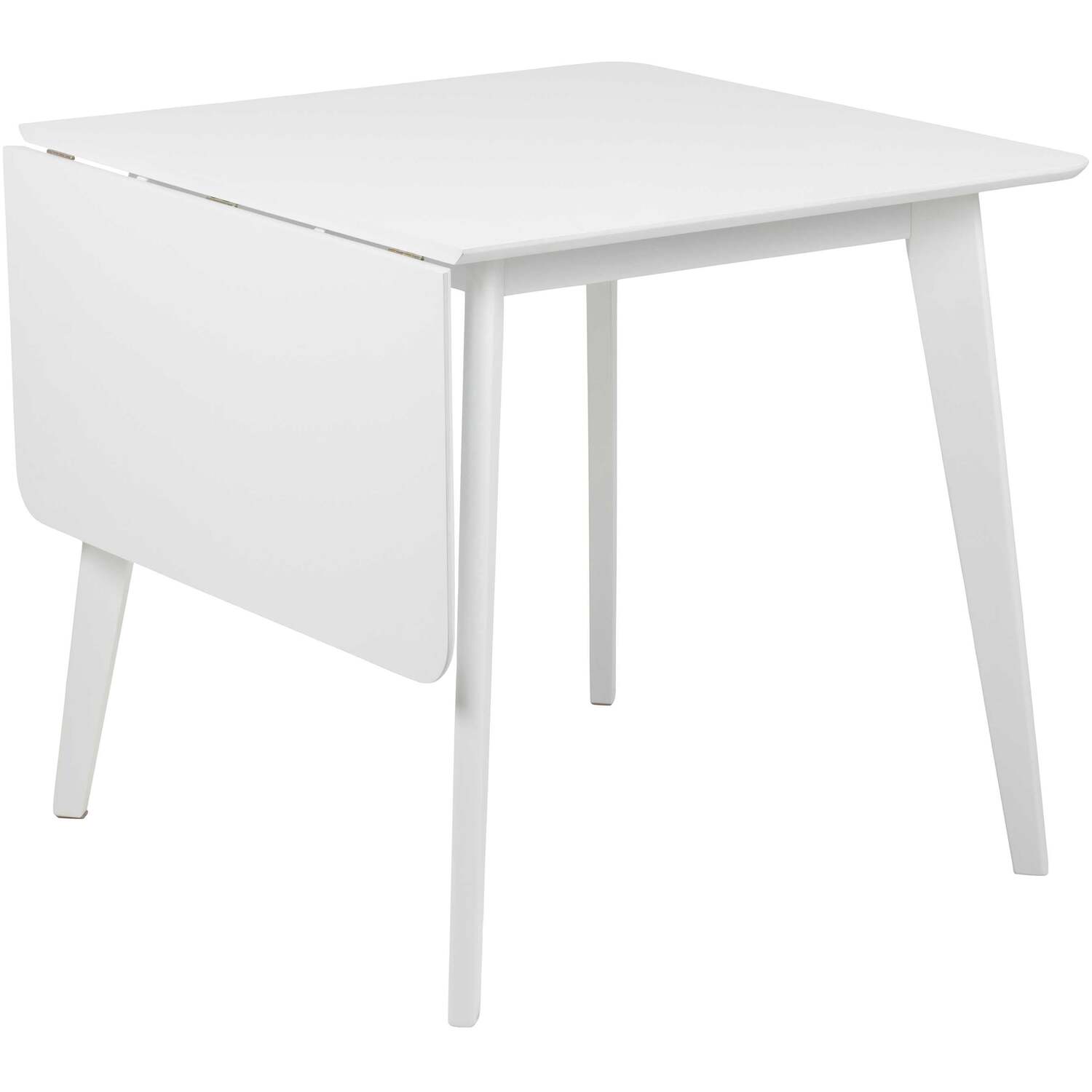 Krakow Extendable White Dining Table With 4 Chairs - White