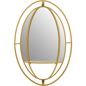Marseille Gold Finish Oval Border Wall Mirror