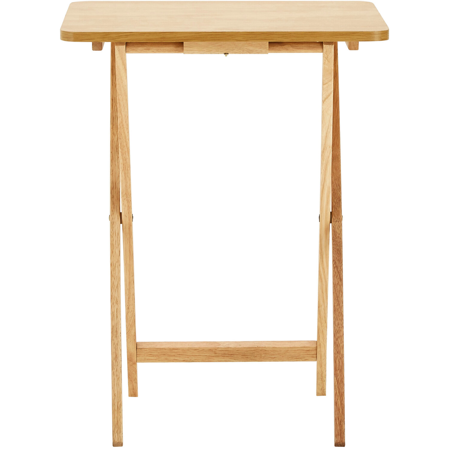 Heva Tropical Hevea Wood Folding Snack Table - Brown