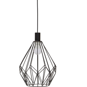 Premier Housewares Black Finish Pendant Light