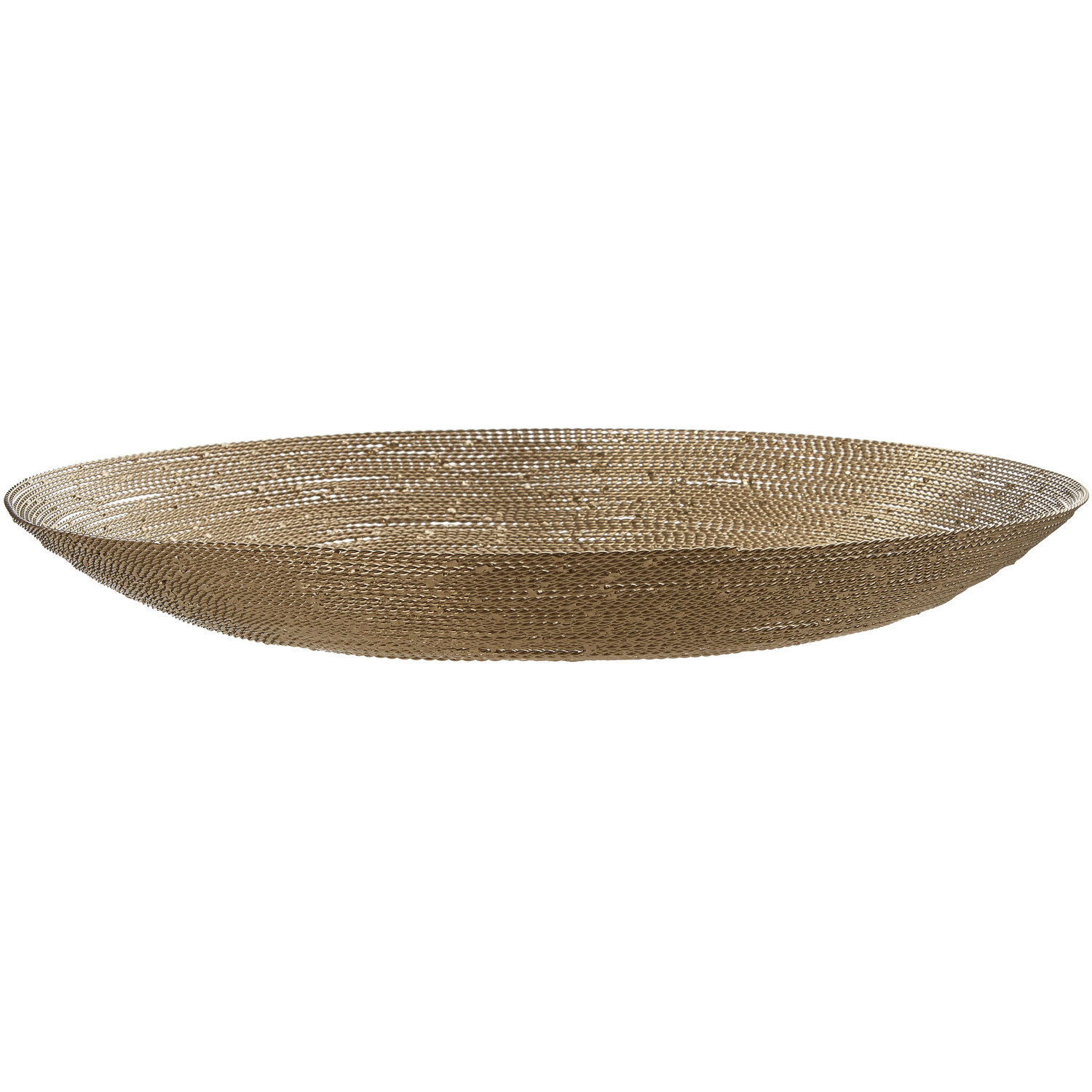 Hege Nickel Twisted Wire Decorative Plate - Gold