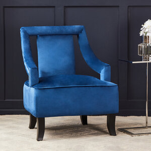 Faye Midnight Blue Velvet Chair