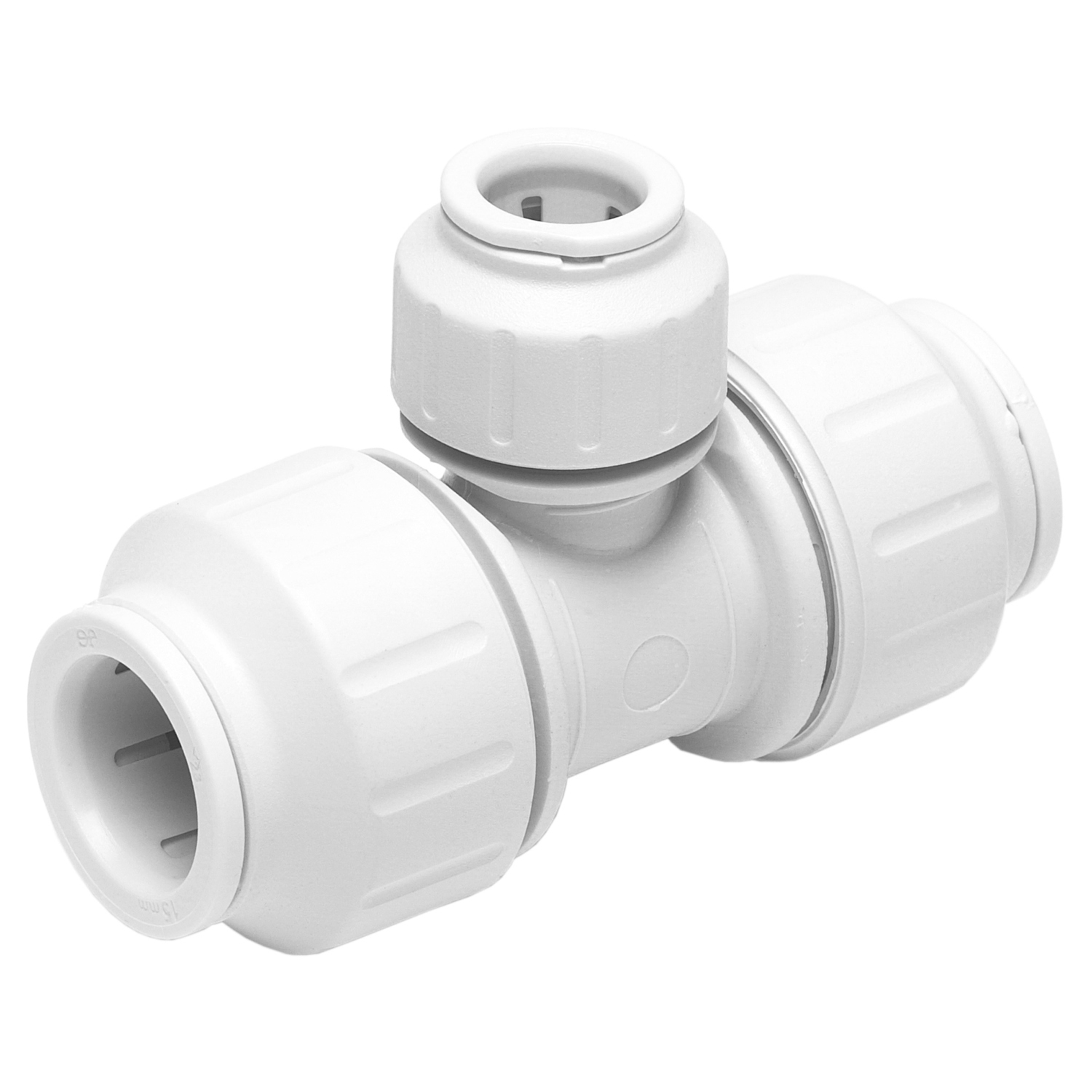 John Guest Speedfit Reducing Tee 22 X 22 X 15Mm (Pack Of 10) - Grey - Image 1