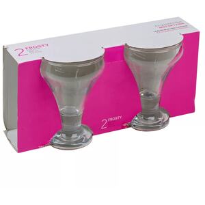 305ml Clear Glass Footed Dessert Bowl - Set of 6