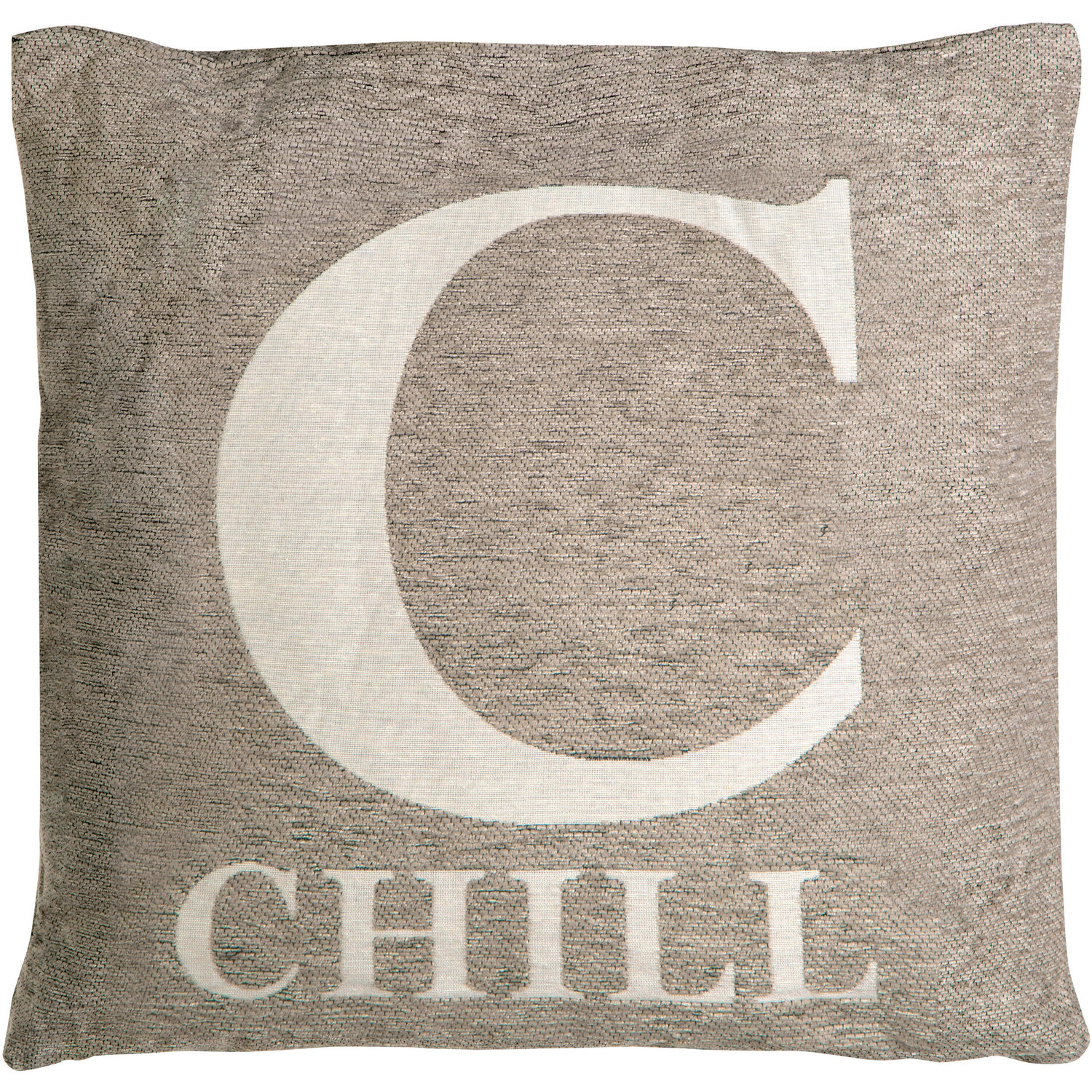 Words 'Chill' Natural Cushion - Natural