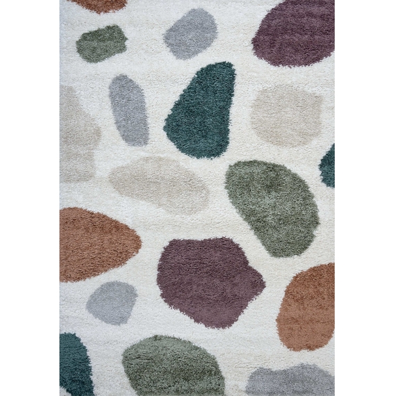 The Rugs Moodi Pebbles Design Patterned Shaggy Rug