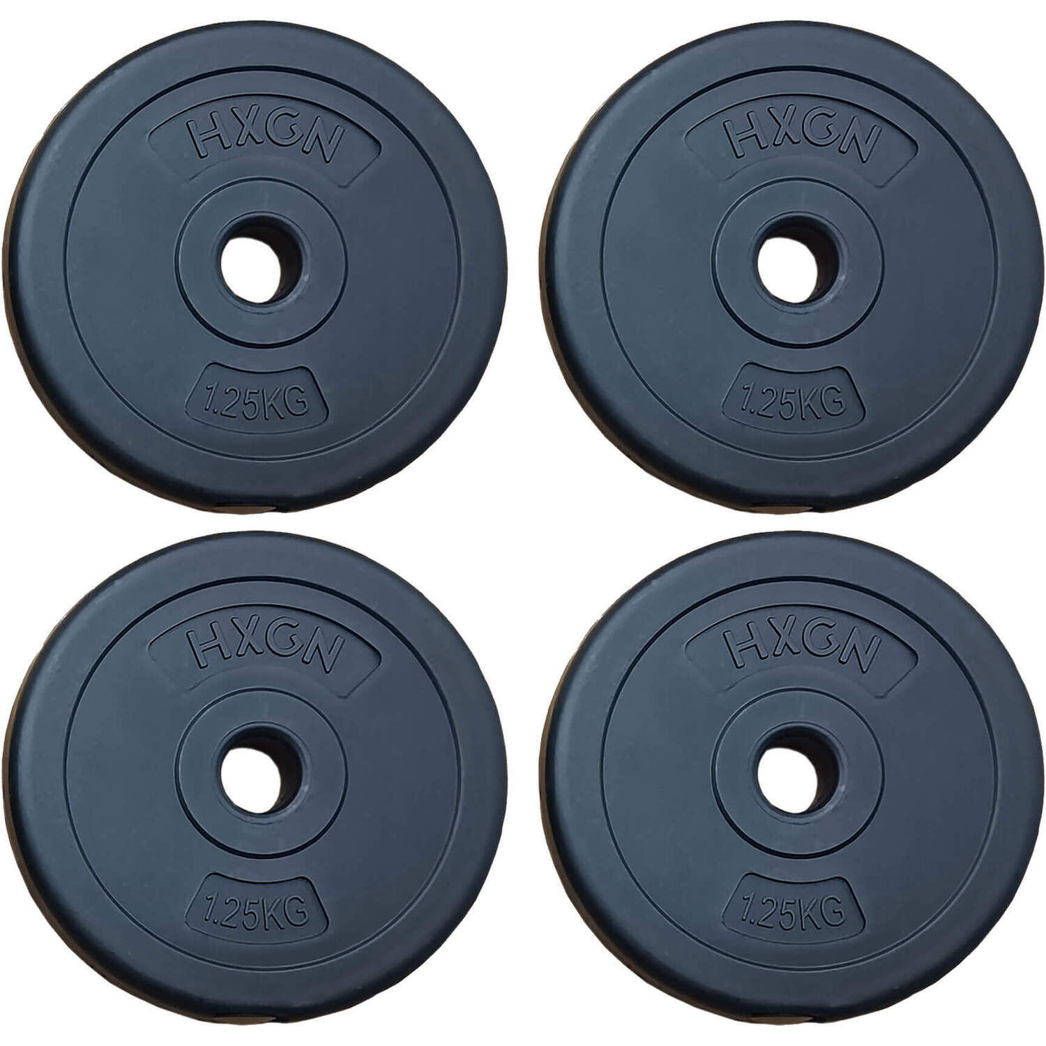 HXGN 4 x 1.25kg Standard 1" Weight Plates - Image 2
