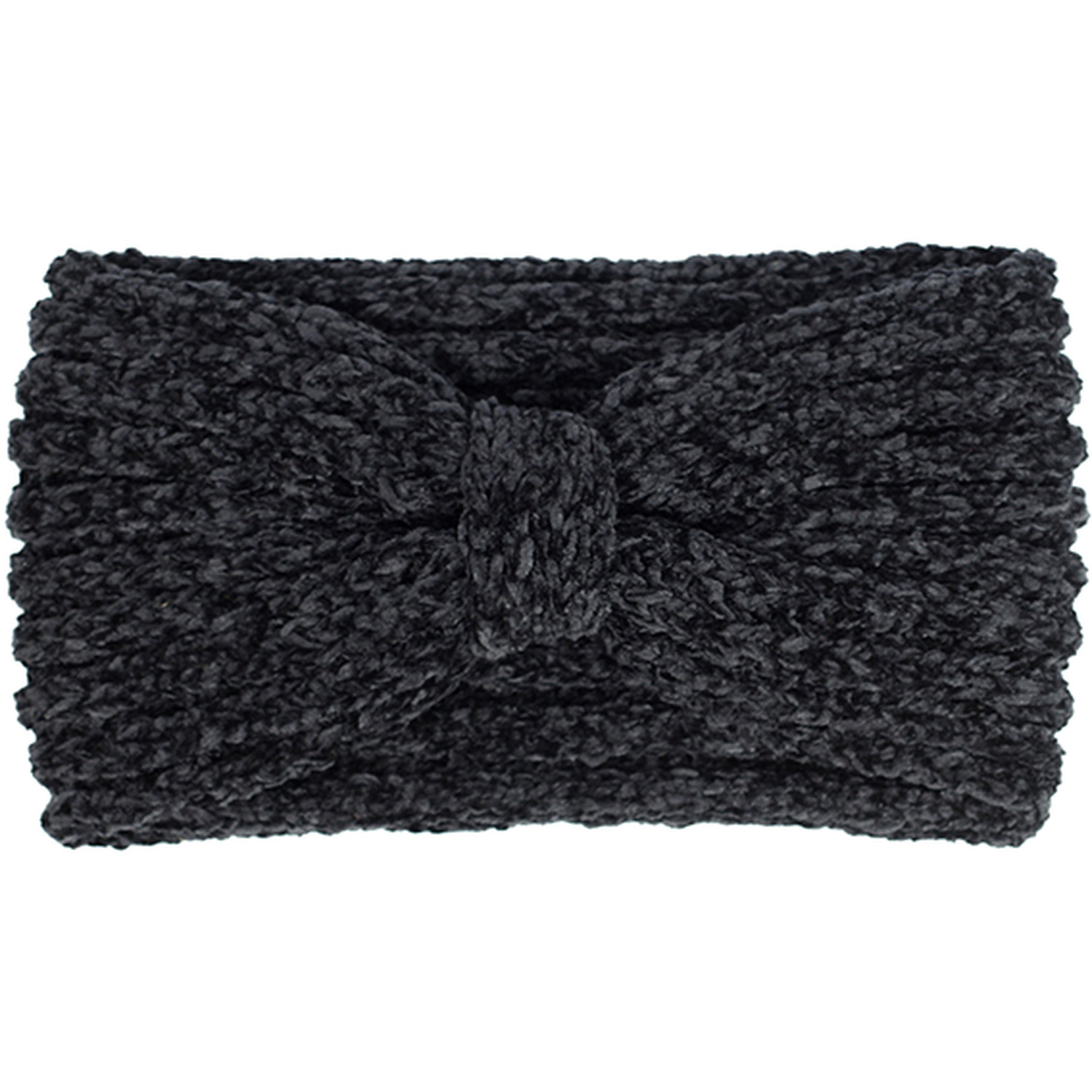Cross-Knot Soft Headband - Black