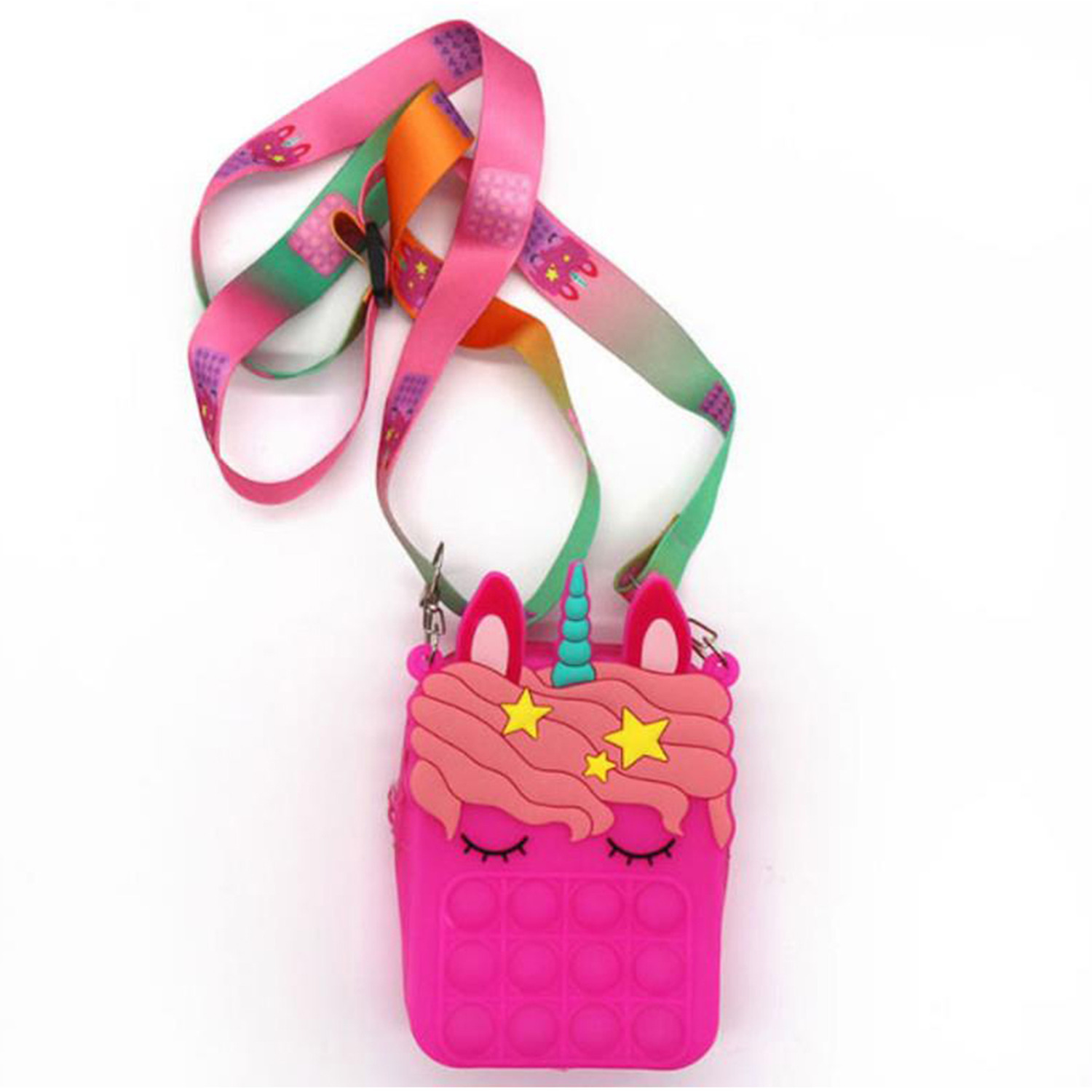 Pop Fidget Toy Children's Shoulder Bag  - Plum