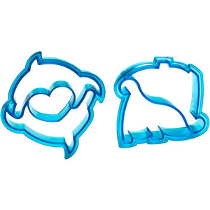Sucre Dinosaur and Dolphin Sandwich Cutters