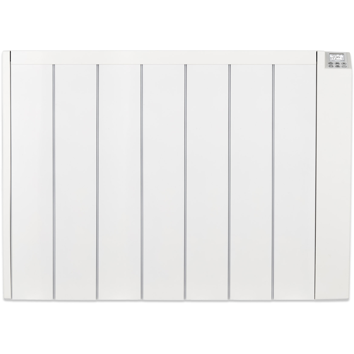 Ceramic Panel Heater Aluminium Electric Radiator - White / 80cm