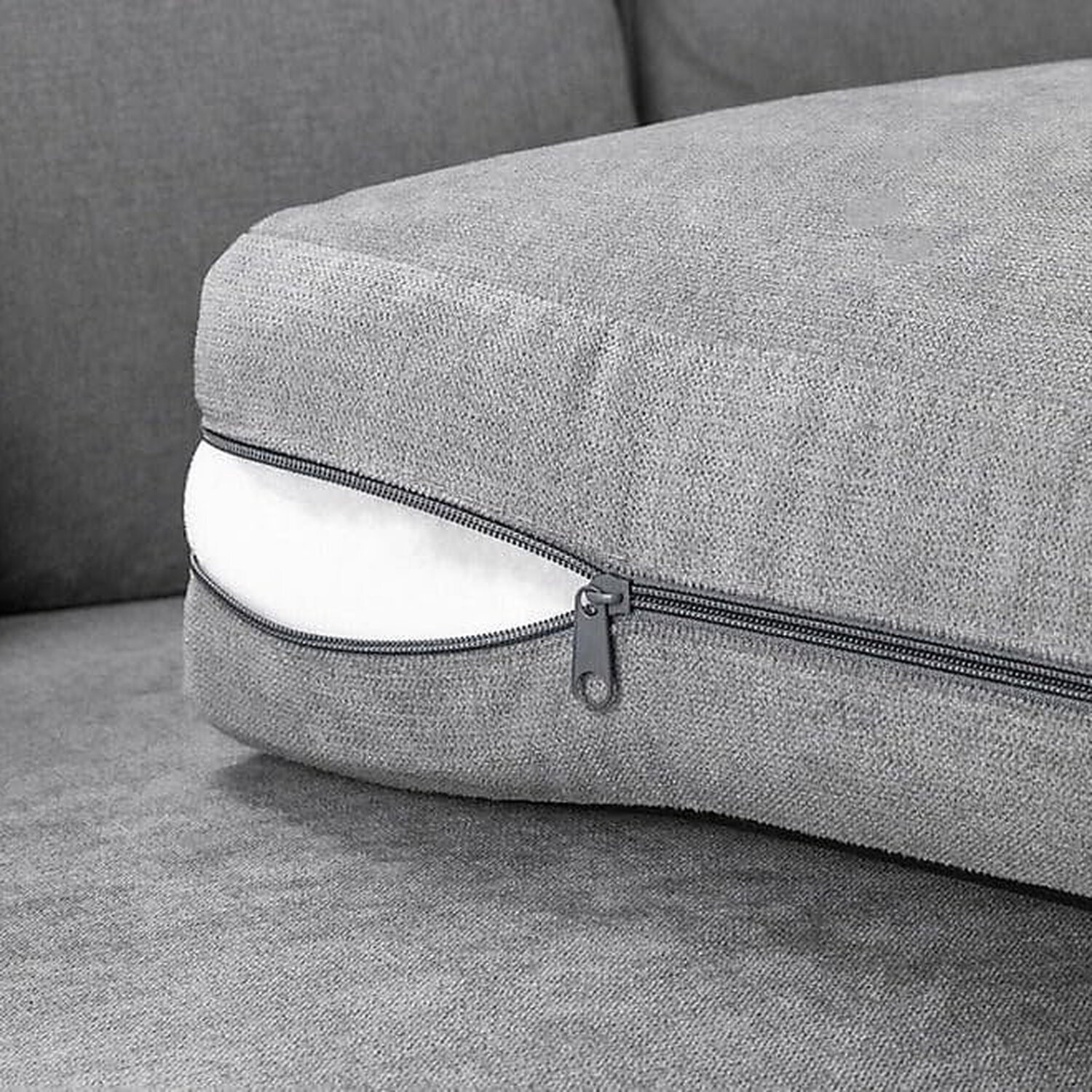 Hampton Chenille Scatter Back 1c2 Left Hand Corner Sofa - Grey