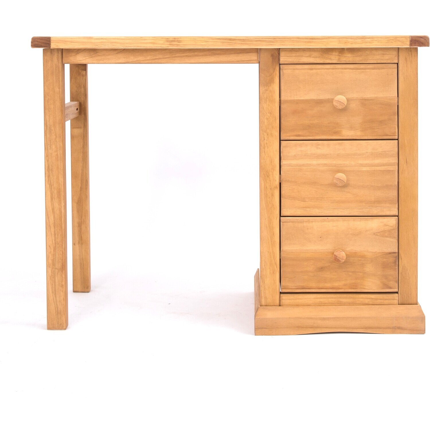 Lucca 3 Drawer Dressing Table - Brown