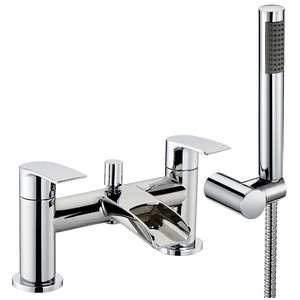 Balterley Modern Bathroom Waterfall Spout Deck Mounted Bath Shower Mixer Tap