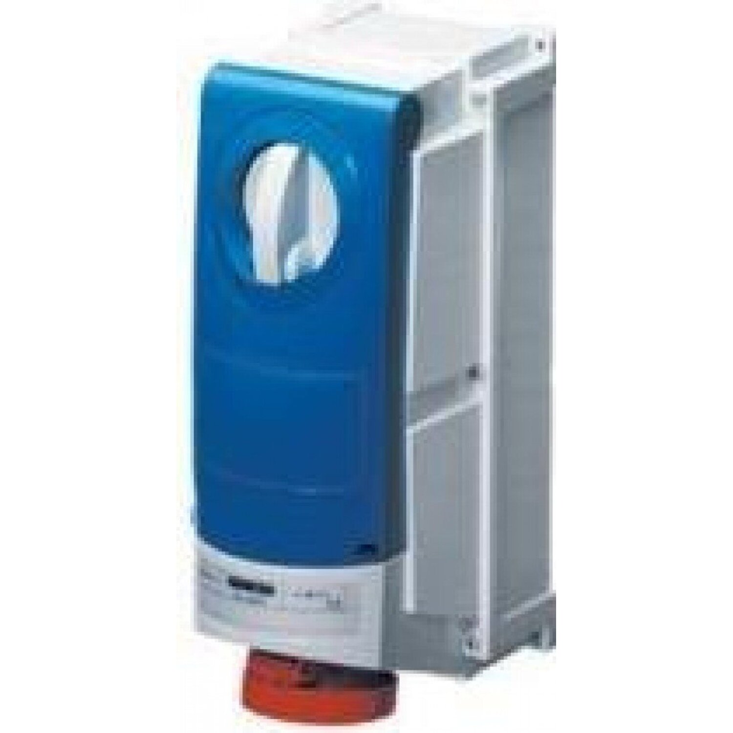 Gewiss Gw66532 Socket 63A 3P+N+E 415V Vertical Fixed Interlocked Socket Outlet With Bottom Without F - Red