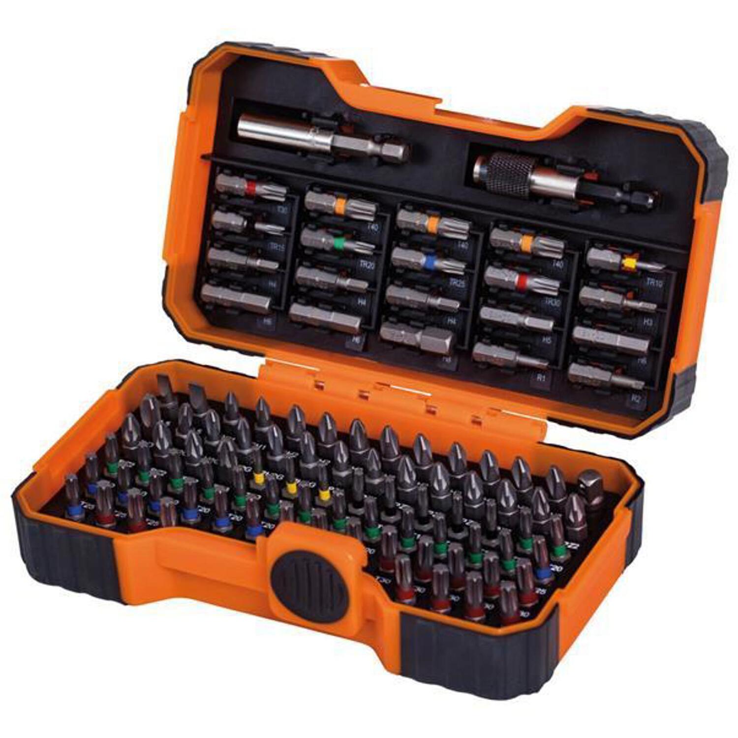 Bahco 100 Piece Pozi,Phillips,Hex,Tx,Screwdriver Bit & Magnetic Holder,59/S100BC - Image 18