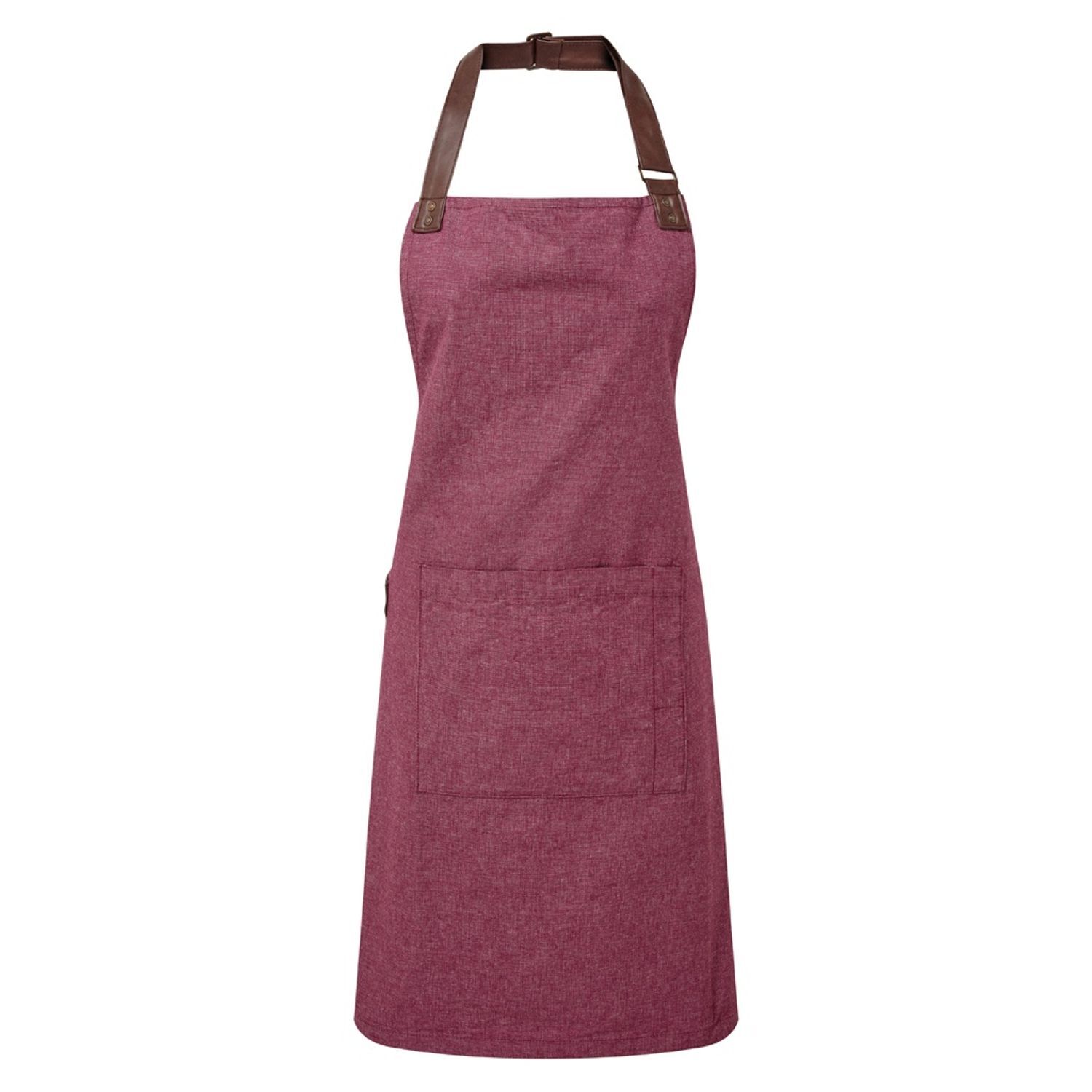 Premier Adults Unisex Annex Bib Apron - Burgundy