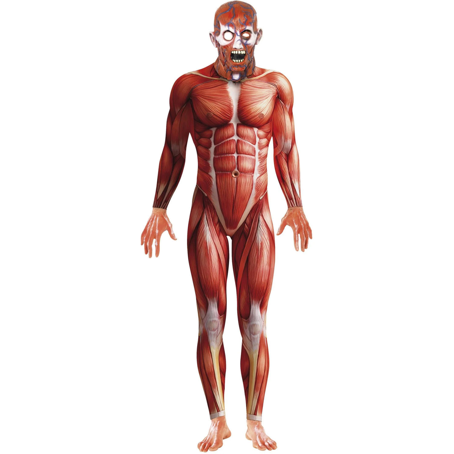 Smiffys Mens Anatomy Man Costume - Red / M
