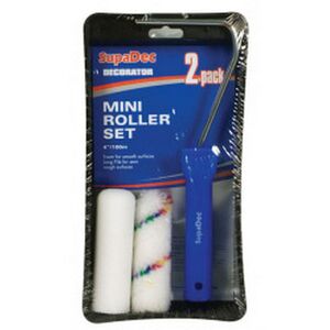 SupaDec Mini Paint Roller Set (Pack of 4)