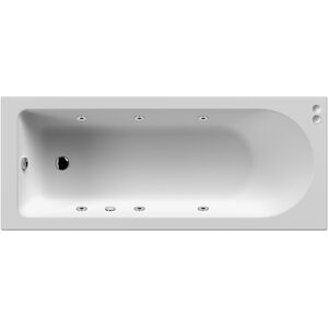 Balterley Round Single Ended Straight Whirlpool Bath with Leg Set, 1500 x 700mm