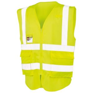 Fluorescent Yellow / XL SAFE-GUARD By Result Unisex Adult Executive Safety Vest shot 15548874