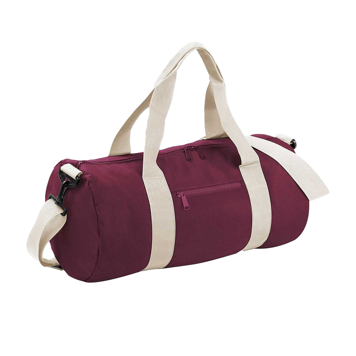 Bagbase (One Size, Burgundy/Off White) Original Duffle Bag - Image 2