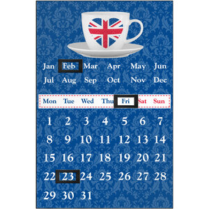 Union Jack Magnetic Calendar