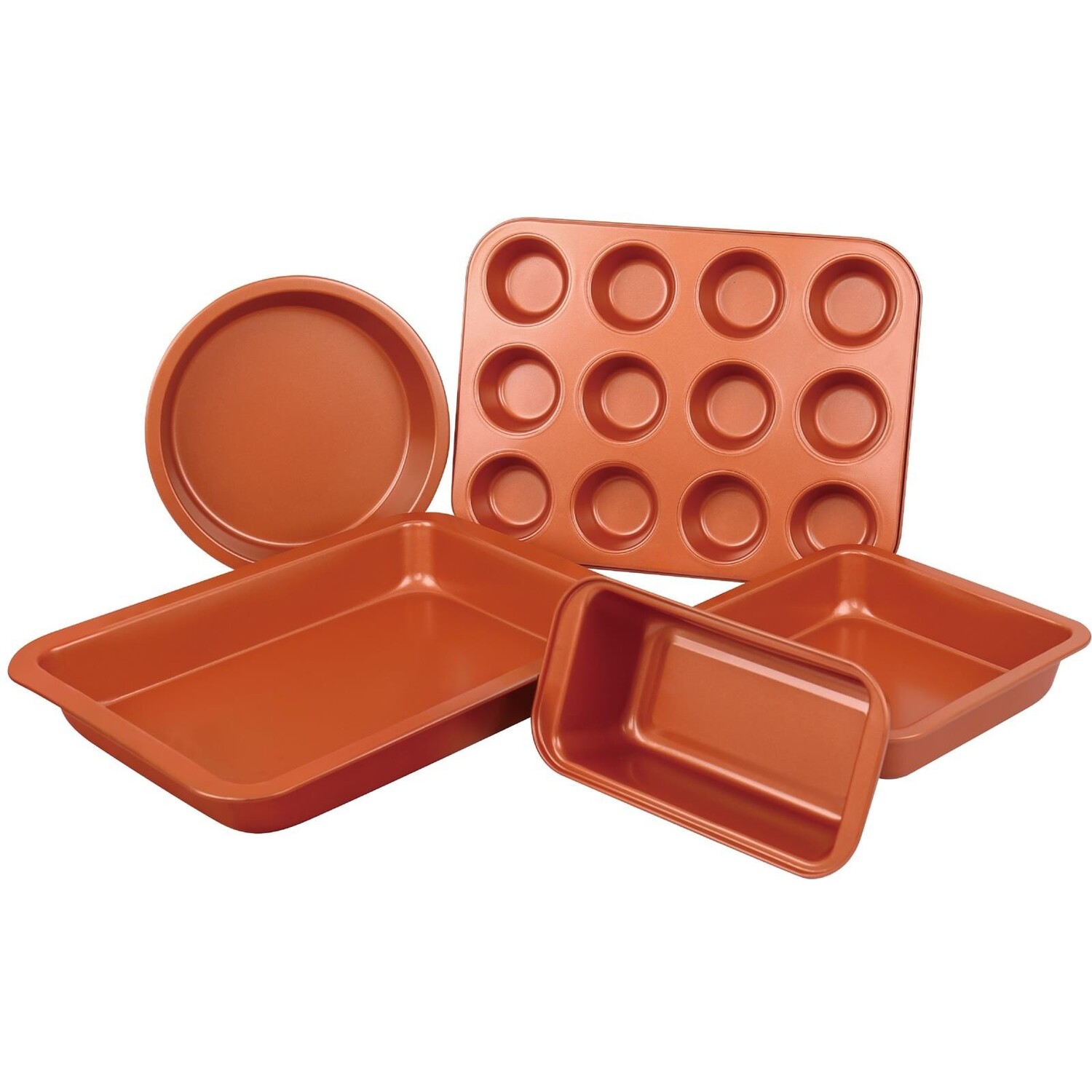 Image of Copper Non Stick 5 Pc Cake&hellip;