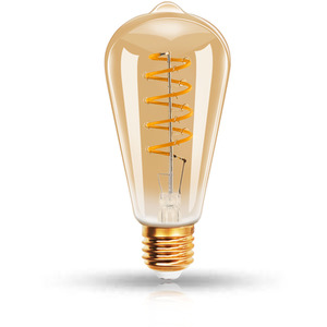 Pack of 6 E27 Vintage Edison LED Filament Light Bulbs - Warm White