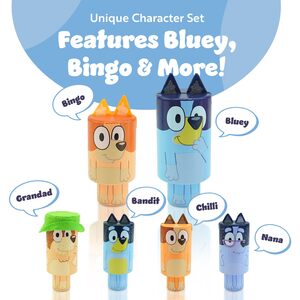 BLUEY Wooden Classic Skittles 7-piece set - indoor bowling game