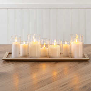 Set of 7 LED Candle Tray