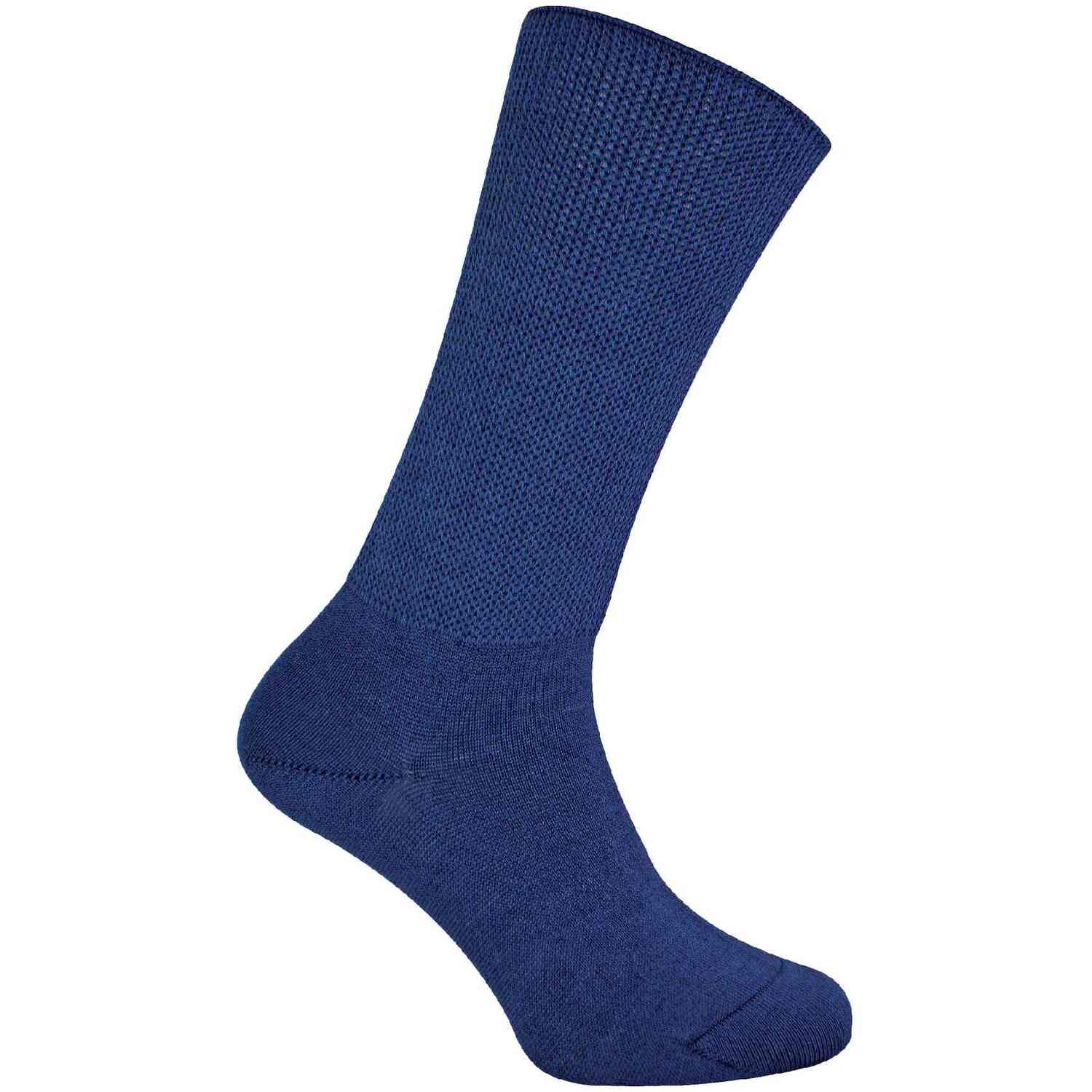 Dr.socks 1 Pack Extra Wide Bamboo Oedema Socks - Navy