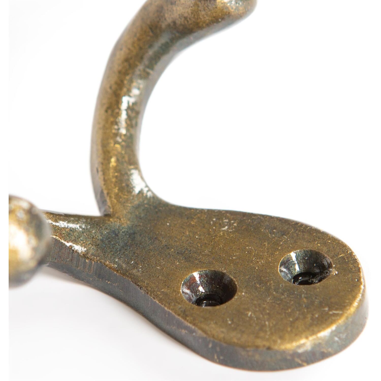 Hammer and Tongs Double Coat Hook - W70mm x H50mm - Pack of 10 in Gold | Size: 1000mm x 1000mm