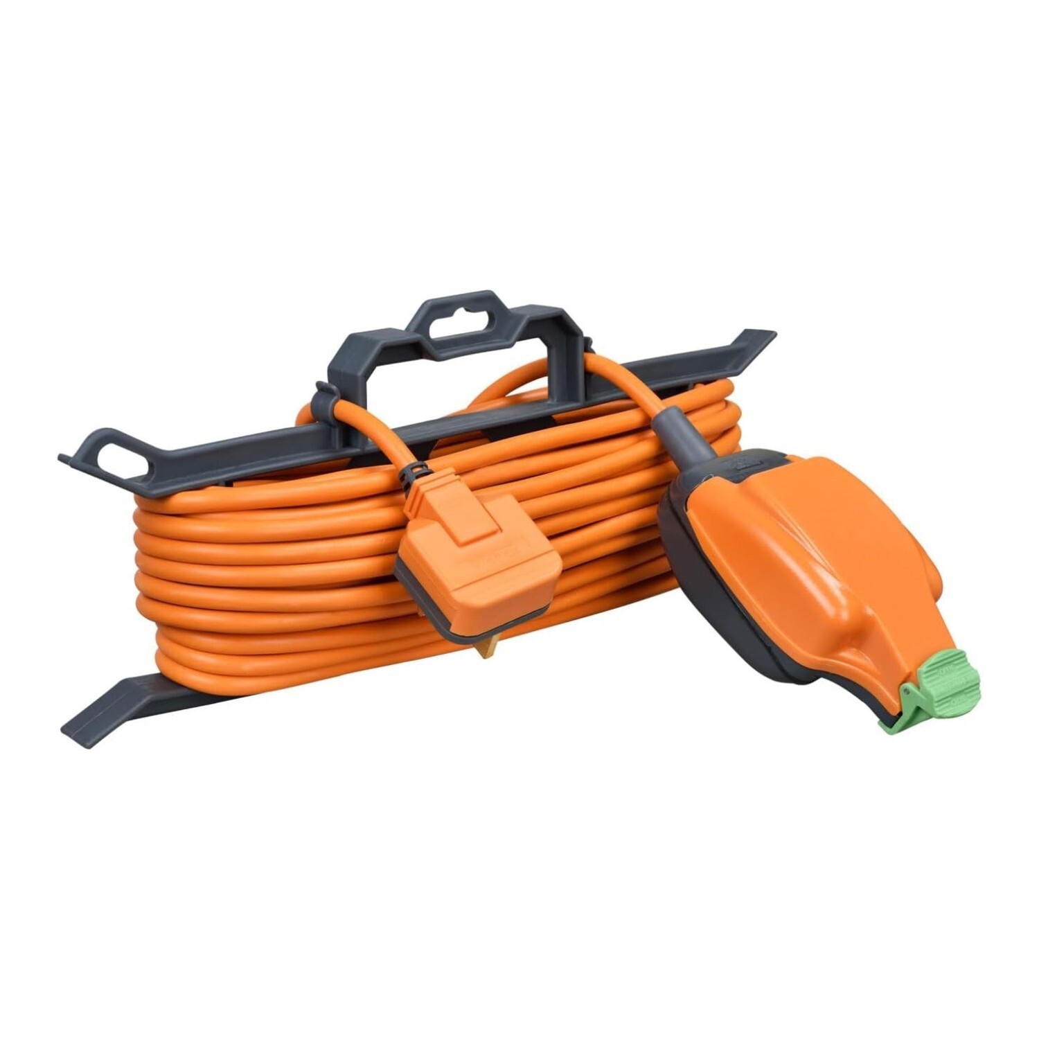 Masterplug Weatherproof Socket Extension Lead - Orange - Image 1