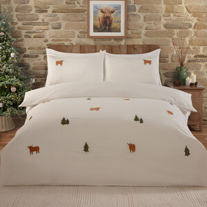 Highland Cows Forest Duvet Set