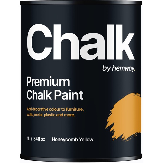 Hemway Chalk Paint Flat Matt Honeycomb Yellow 1L