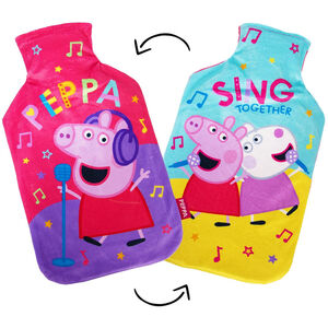 Peppa Pig Sing Together Reversible 2L Hot Water Bottle And Cover