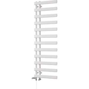Agar - White Dual Fuel Towel Rail Standard
