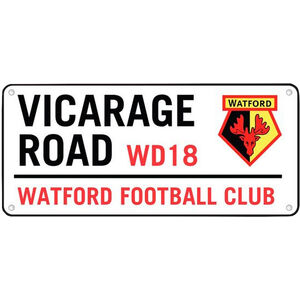 Watford FC Vicarage Road Street Sign