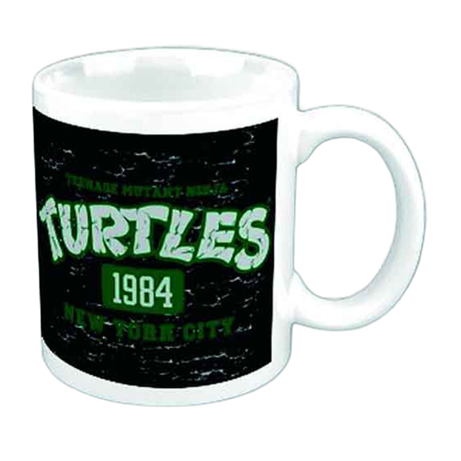 Teenage Mutant Ninja Turtles Nyc 1984 Mug - White/Green/Black