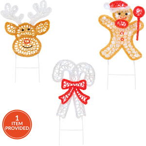 4 Piece Acrylic Characters Stake Lights