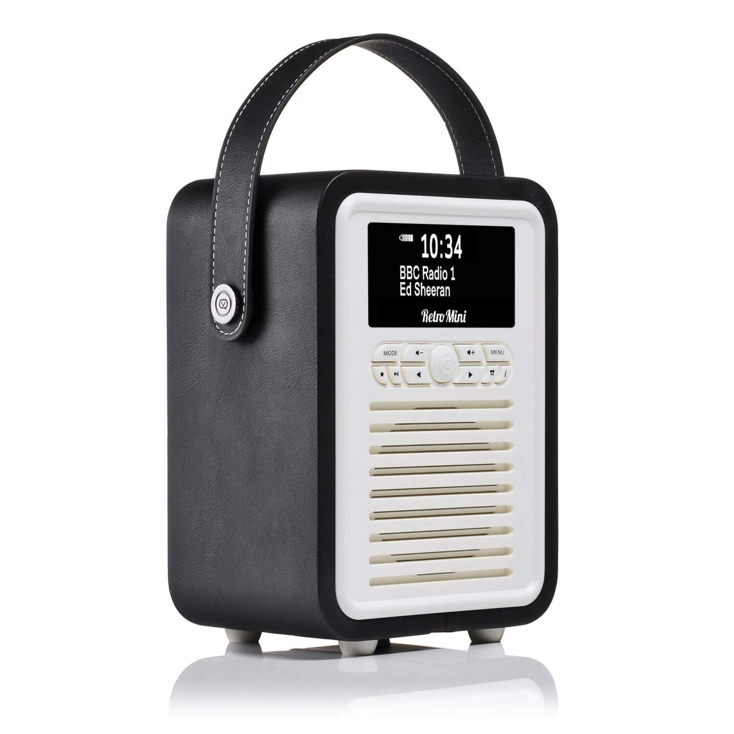 Vq Men's Black Retro Mini Dab Radio Size 6 - Image 3
