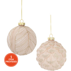 Frosted Winter Mocha Bauble