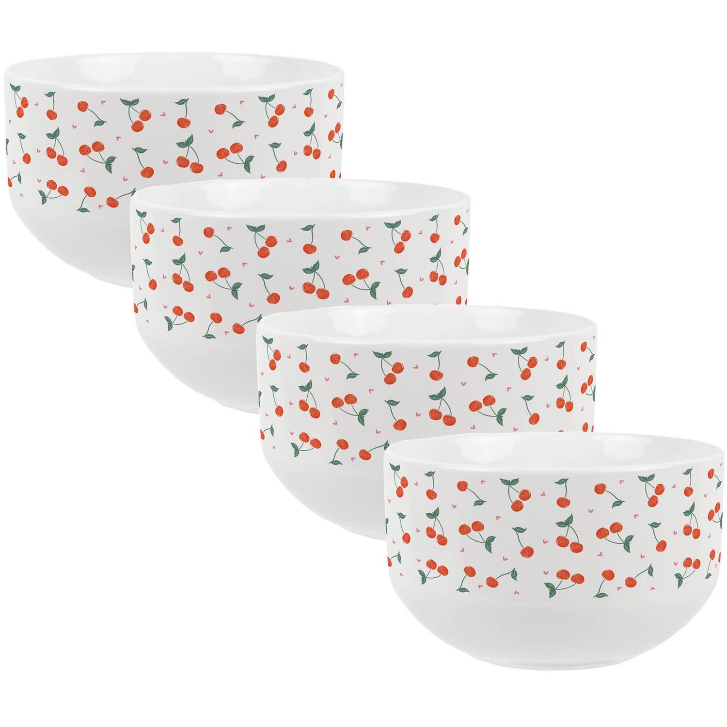 Image of Cherries Ceramic Bowl - Red /&hellip;