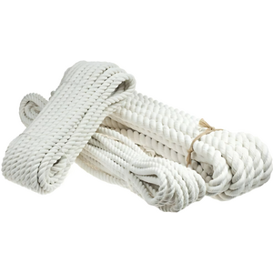 Cotton Rope, Natural Twisted Cotton Thread - 50 m / 164 ft of 14 mm Thick Soft for DIY Crafts