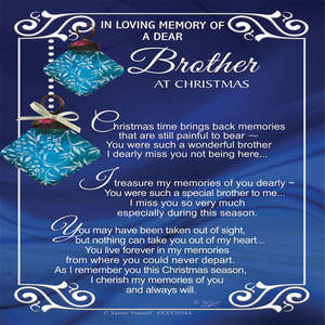 InLovingMemoryofaDearBrotherChristmasGravesideKeepsakeCard