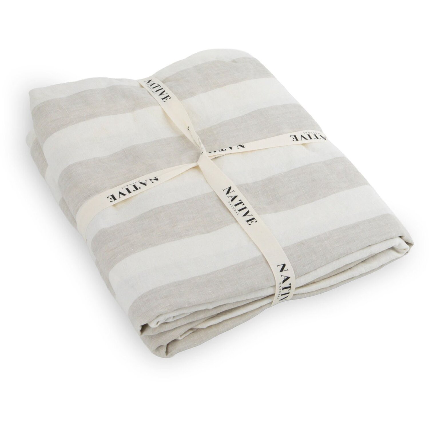 Native Natural Unisex Off-White Off White 100% European Flax Linen Duvet Cover - 135X200cm In Single - Image 2