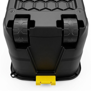 1 x 110 Litre Heavy-Duty Wheeled Storage Box with Lid for Indoor & Outdoor