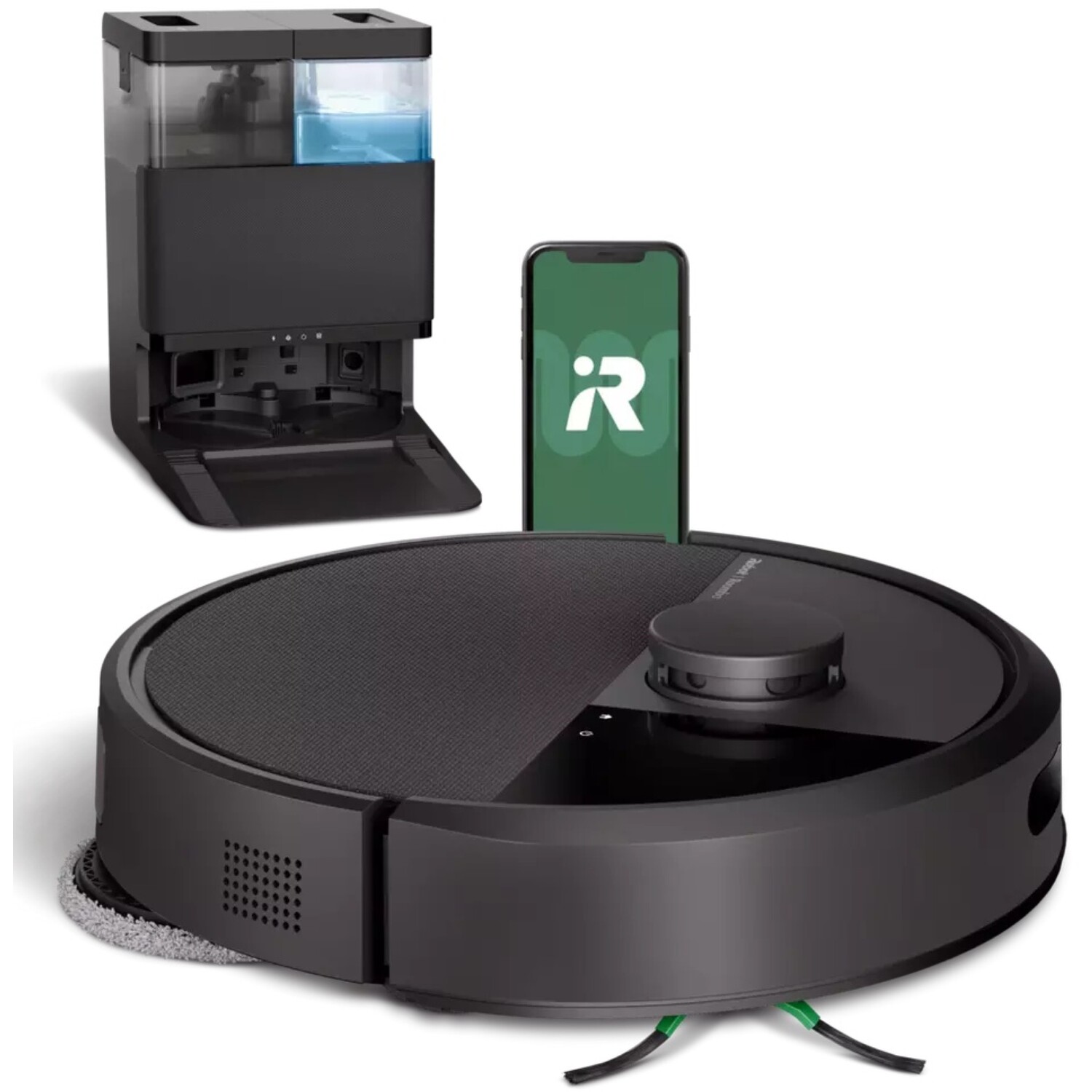 Irobot Roomba Plus 405 Combo Robot Vacuum & Mop With Autowash Dock - Black - Image 1
